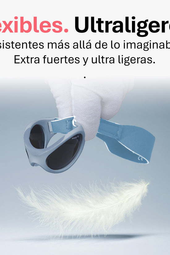 LENTES DE SOL PARA BEBÉS BABY SURFER  0 A 18 MESES AZUL PIEDRA - MAUSITO