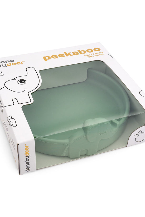 Plato Infantil de Silicona Peekaboo Elphee Antideslizante – Done by Deer