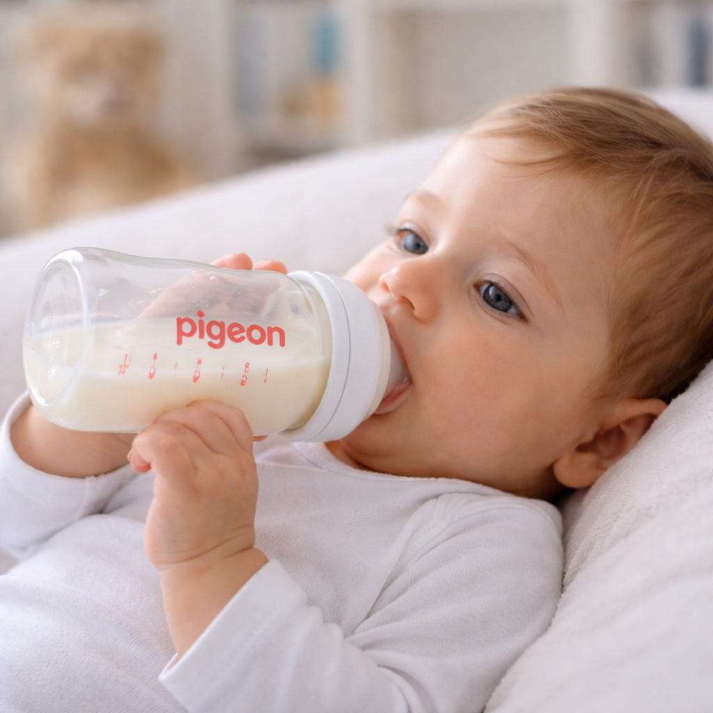 Mamadera de Vidrio Pigeon Soft Touch