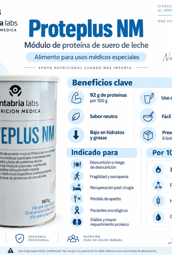 Cantabria Labs proteplus NM módulo proteico entera de lactosuero 360 gr