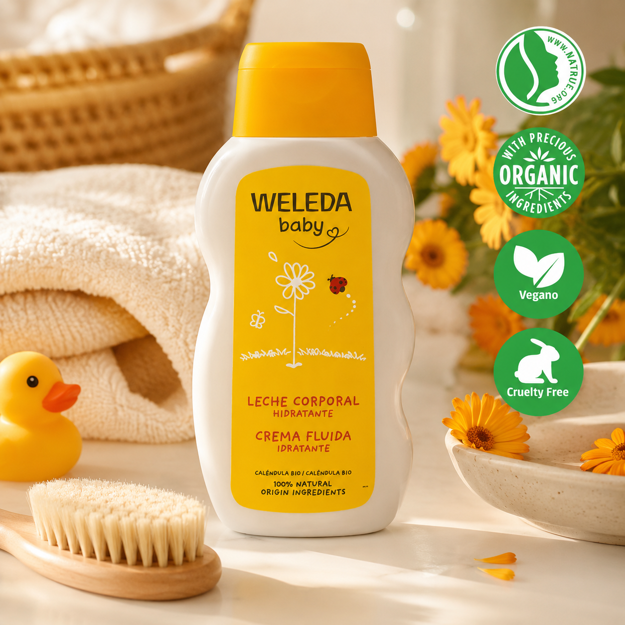 Leche Corporal Hidratante de Caléndula Weleda 200ml