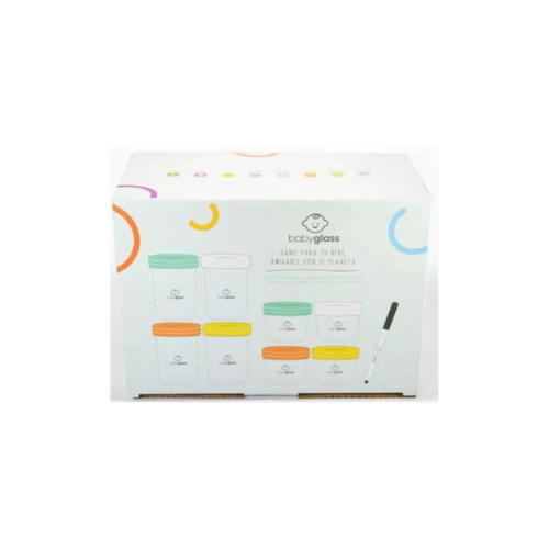Contenedor de Vidrio Babyglass 4 U 120 Ml Y 4 U 240 Ml