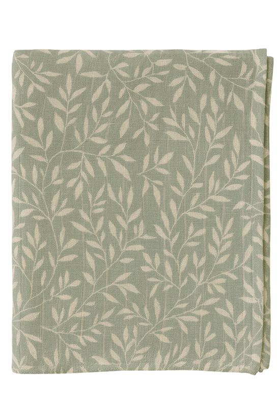 TUTO MUSELINA BAMBÚ FLORES BLANCAS 60 x 60 CM - BE HAPPY BE GREEN