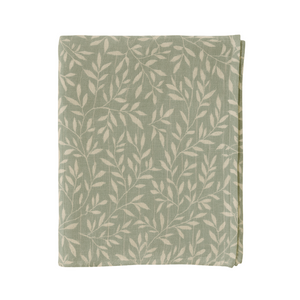 TUTO MUSELINA BAMBÚ FLORES BLANCAS 60 x 60 CM - BE HAPPY BE GREEN