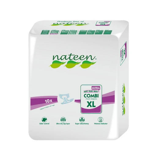 PAÑAL ADULTO NATEEN ULTRA COMBI TALLA XL 10 U