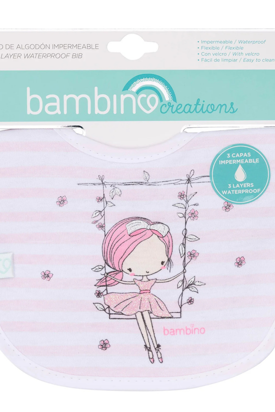 Babero de Toalla Bambino Blanco Princesa