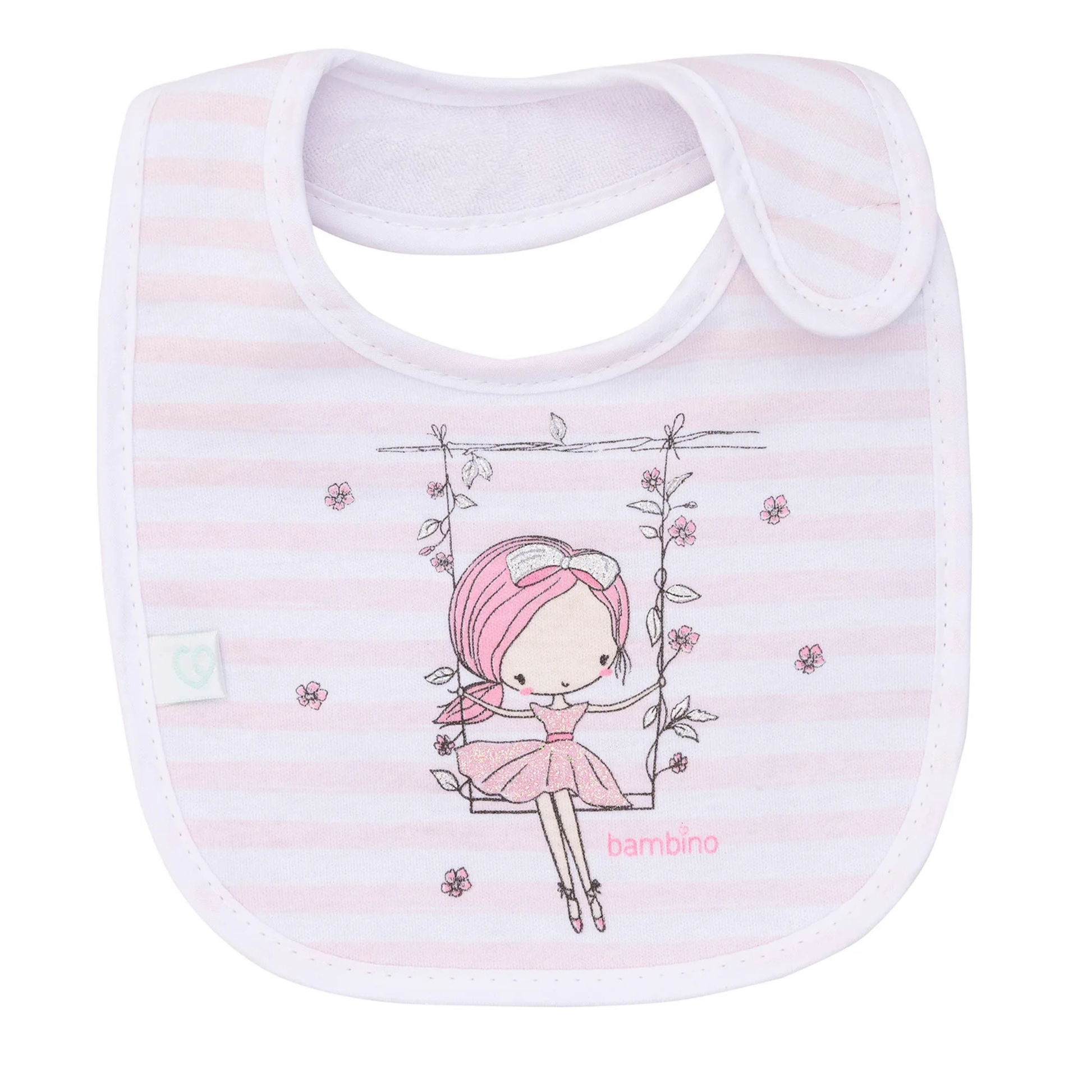 Babero de Toalla Bambino Blanco Princesa