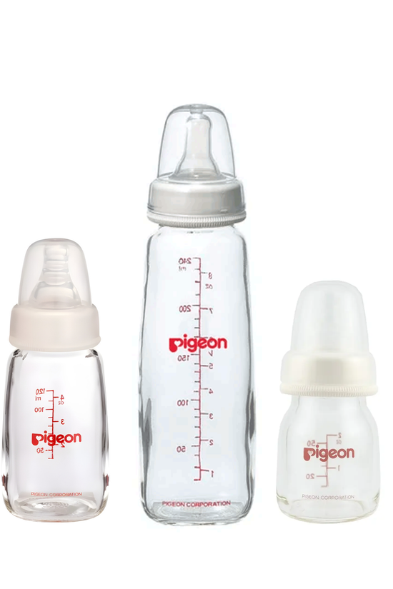 Mamadera de Vidrio Pigeon Flexible