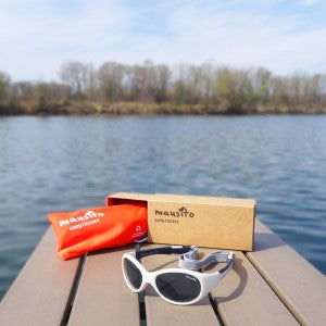 LENTES DE SOL PARA NIÑOS THE SURFER L 5 A 8 AÑOS  AZUL MARINO - MAUSITO