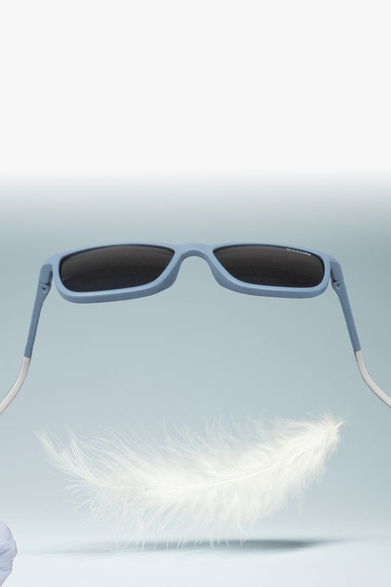 LENTES DE SOL PARA NIÑOS THE BOHO LARGE 6 A 10 AÑOS AZUL PIEDRA - MAUSITO