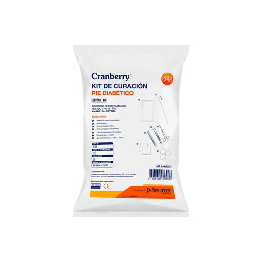 Kit De Curación Estéril Pie Diabético Cranberry