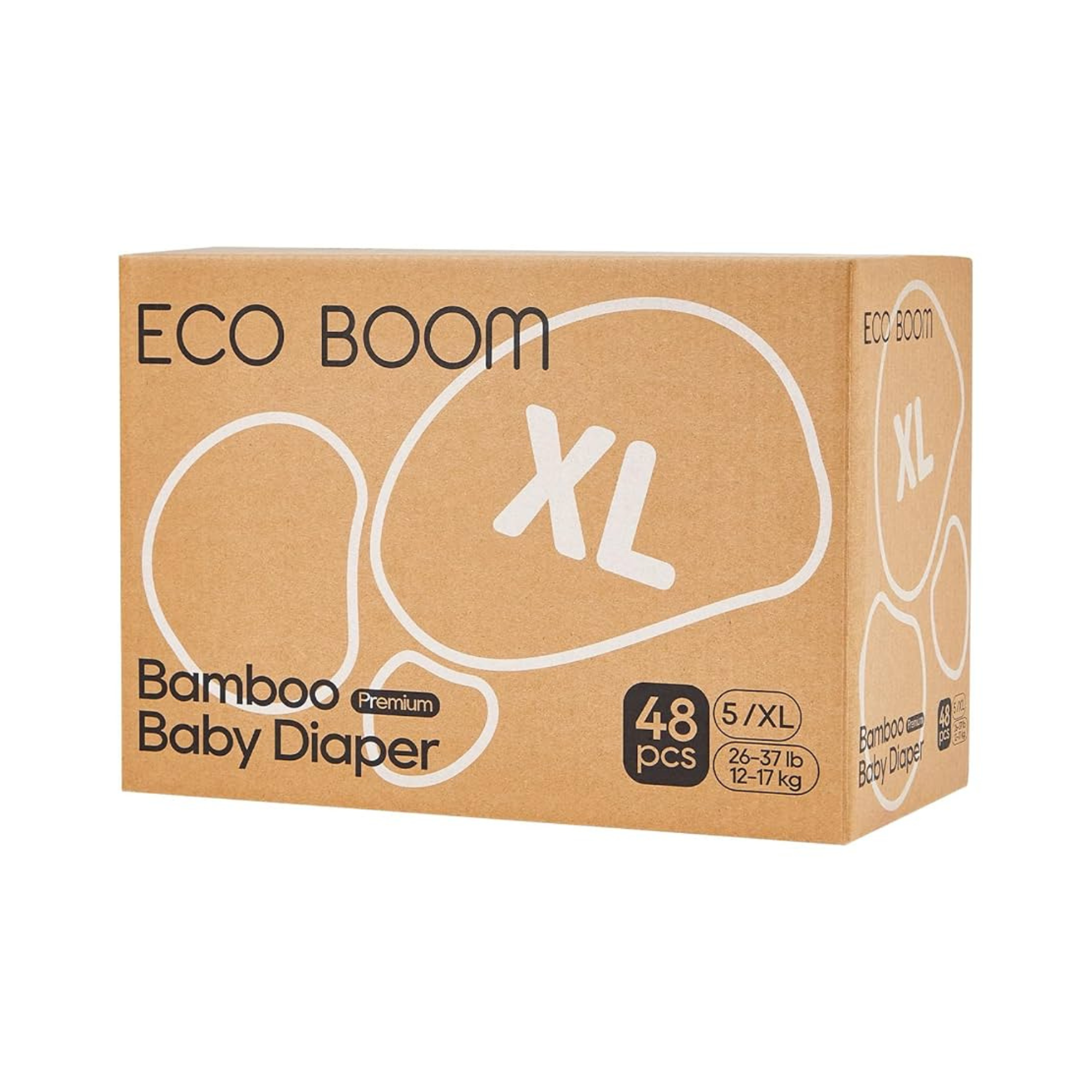 Pañales de Bambú Eco Boom Caja XL (Amazon) 48 Unidades