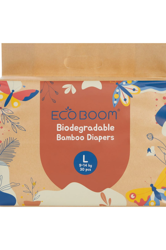 Pañales de Bambú Eco Boom Joy Talla L (9-14kg) 30 unds