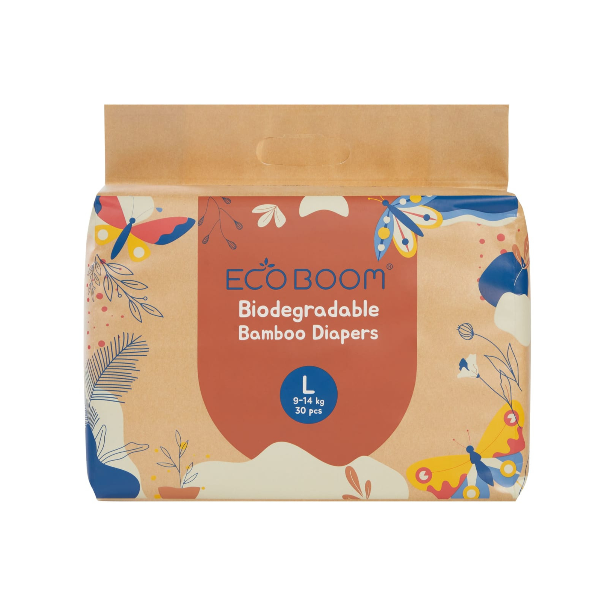 Pañales de Bambú Eco Boom Joy Talla L (9-14kg) 30 unds