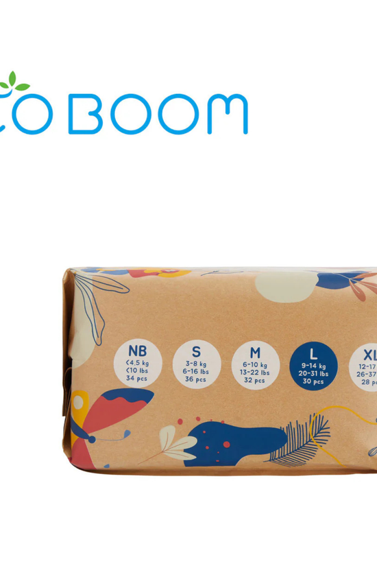 Pañales de Bambú Eco Boom Joy Talla L (9-14kg) 30 unds