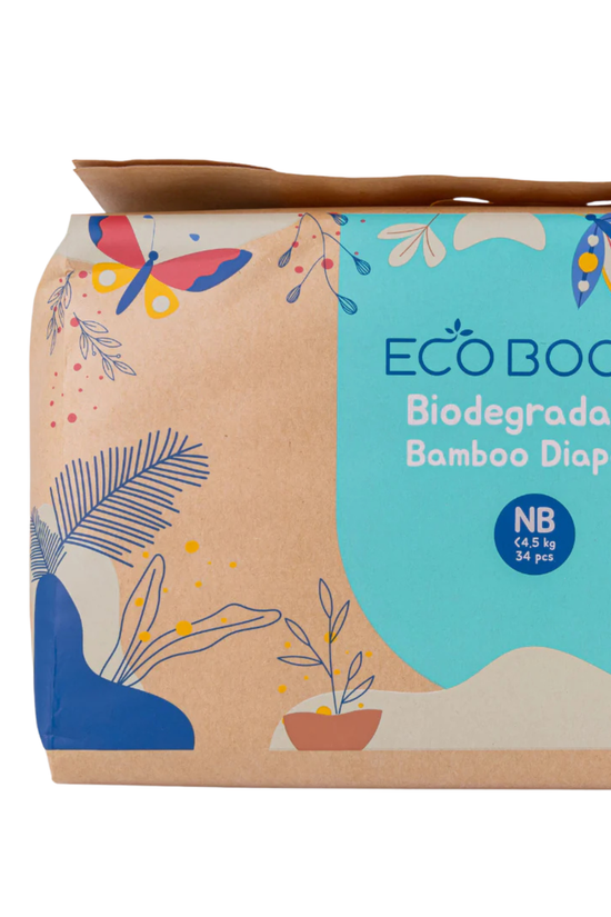 Pañales de Bambú Eco Boom Joy Talla NB (2-4.5kg) 34 unds