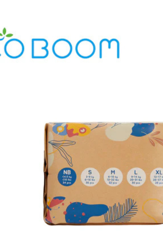 Pañales de Bambú Eco Boom Joy Talla NB (2-4.5kg) 34 unds