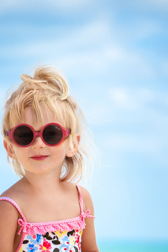 LENTES DE SOL PARA BEBÉS THE HIPPIE  6 A 24 MESES MAGENTA - MAUSITO