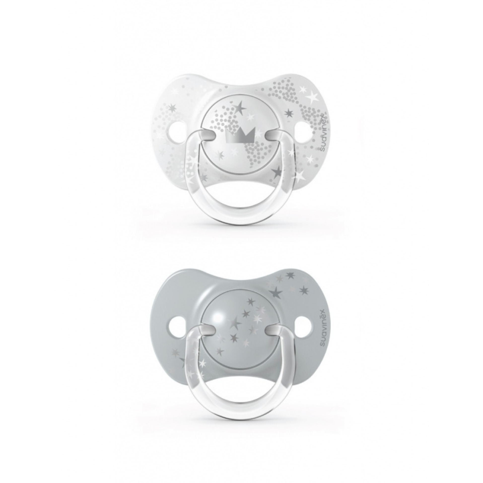 Chupete Suavinex Spread Joy SX Pro 6-18 Meses Pack x2 Gris