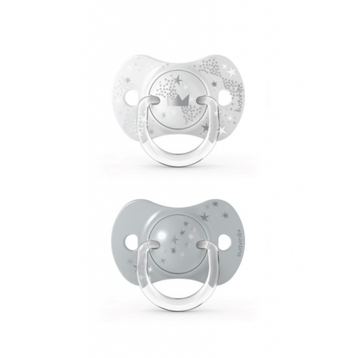 Chupete Suavinex Spread Joy SX Pro 6-18 Meses Pack x2 Gris