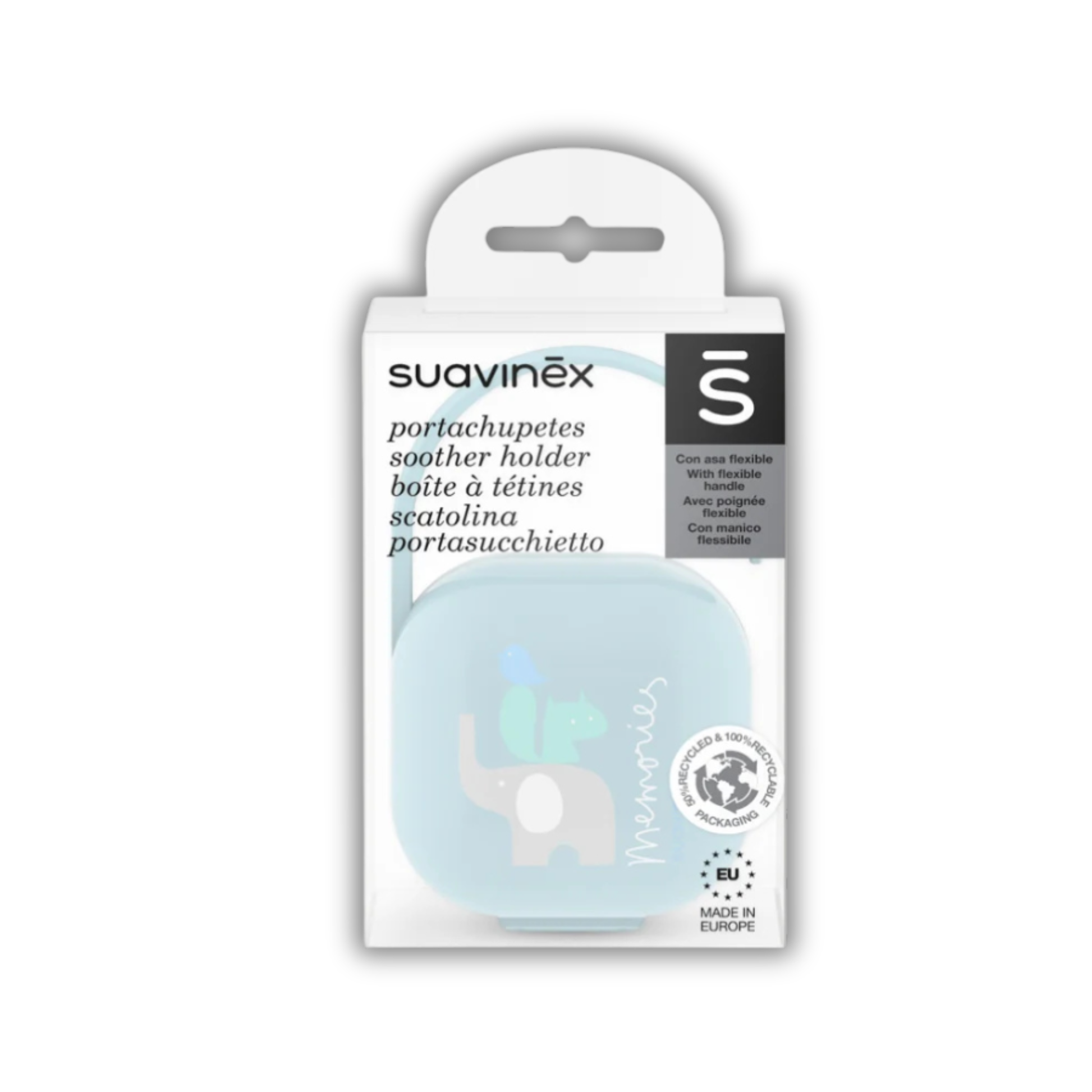 Porta Chupete Dúo Suavinex Premium Bonhomía Verde
