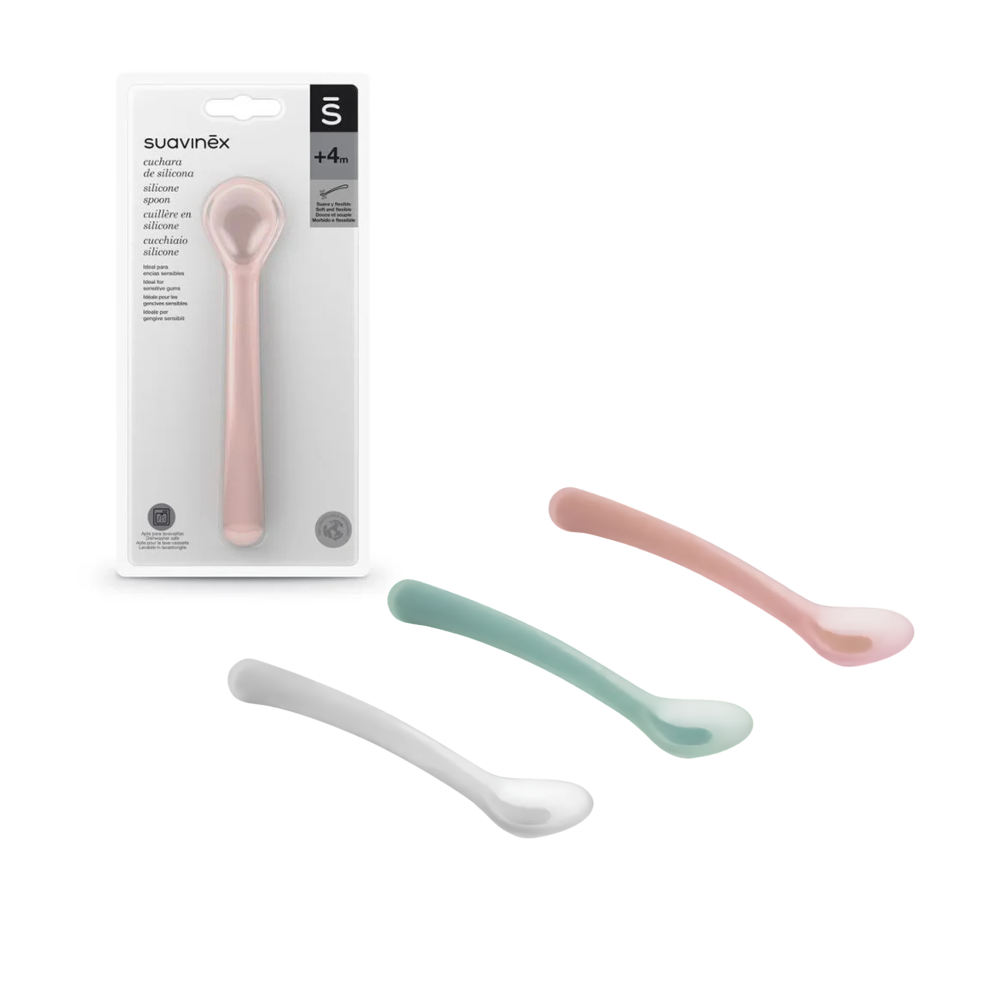 Cuchara de Silicona Suavinex Hygge +4 Meses