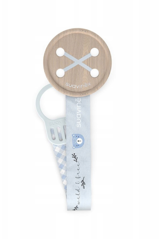 Broche Portachupete Suavinex Birdies con Cinta y Botón