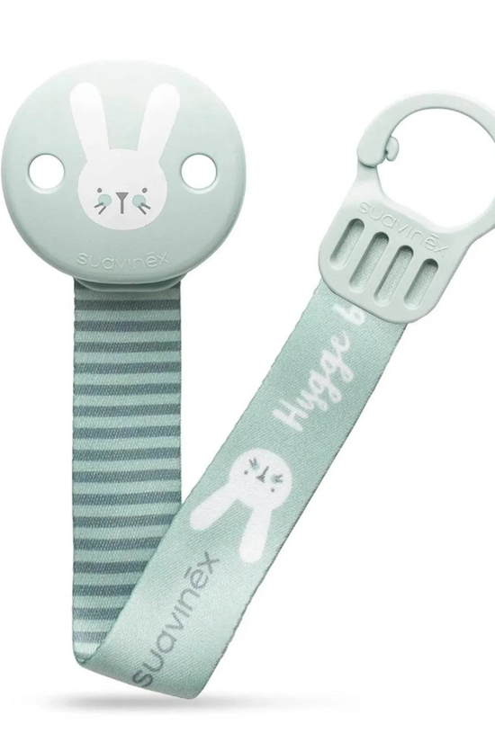 Porta Chupete Suavinex Hygge con Cinta y Broche de Pinza