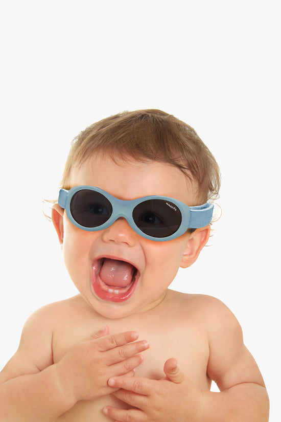 LENTES DE SOL PARA BEBÉS BABY SURFER  0 A 18 MESES AZUL PIEDRA - MAUSITO