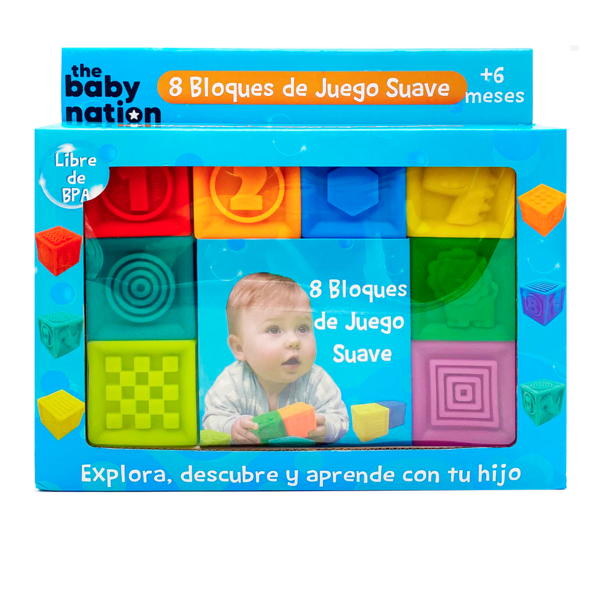 SET 8 BLOQUES SUAVES PRECIOS REGULAR THE BABY NATION