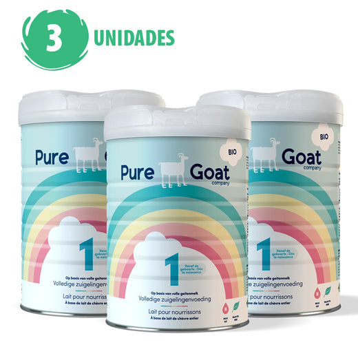 Fórmula Infantil Orgánica De Cabra Pure Goat Etapa 1 800 Gr Pack x3 Unds