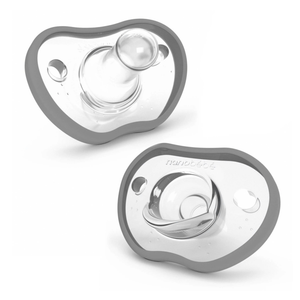 Chupete Nanobebé Flexy Gris 0-3M Pack x2