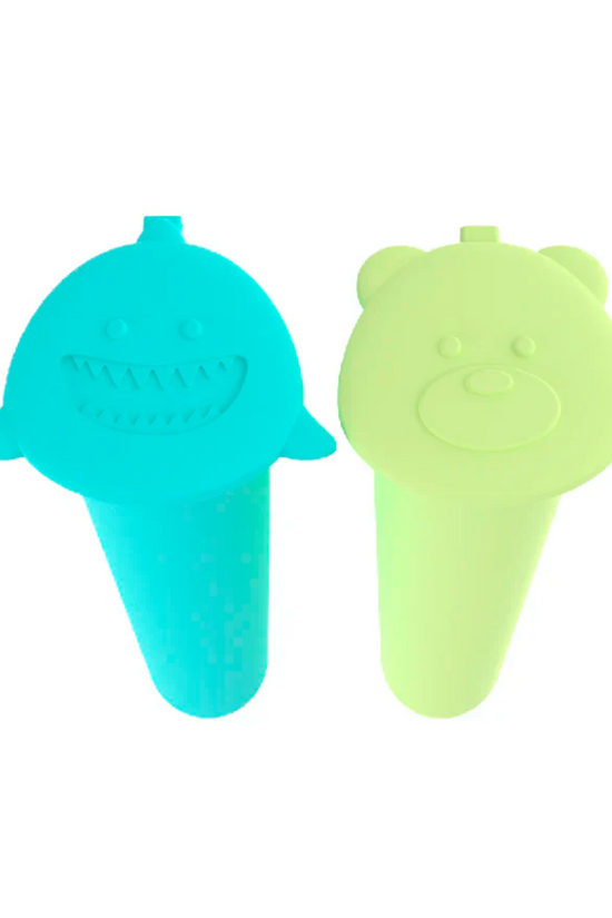 PACK 2 MOLDES HELADO PUSH UP TIBURON Y OSO MELII