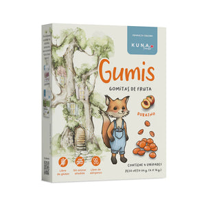 GOMITAS DE FRUTA GUMIS 64GR (4x16gr) KUNA FOODS