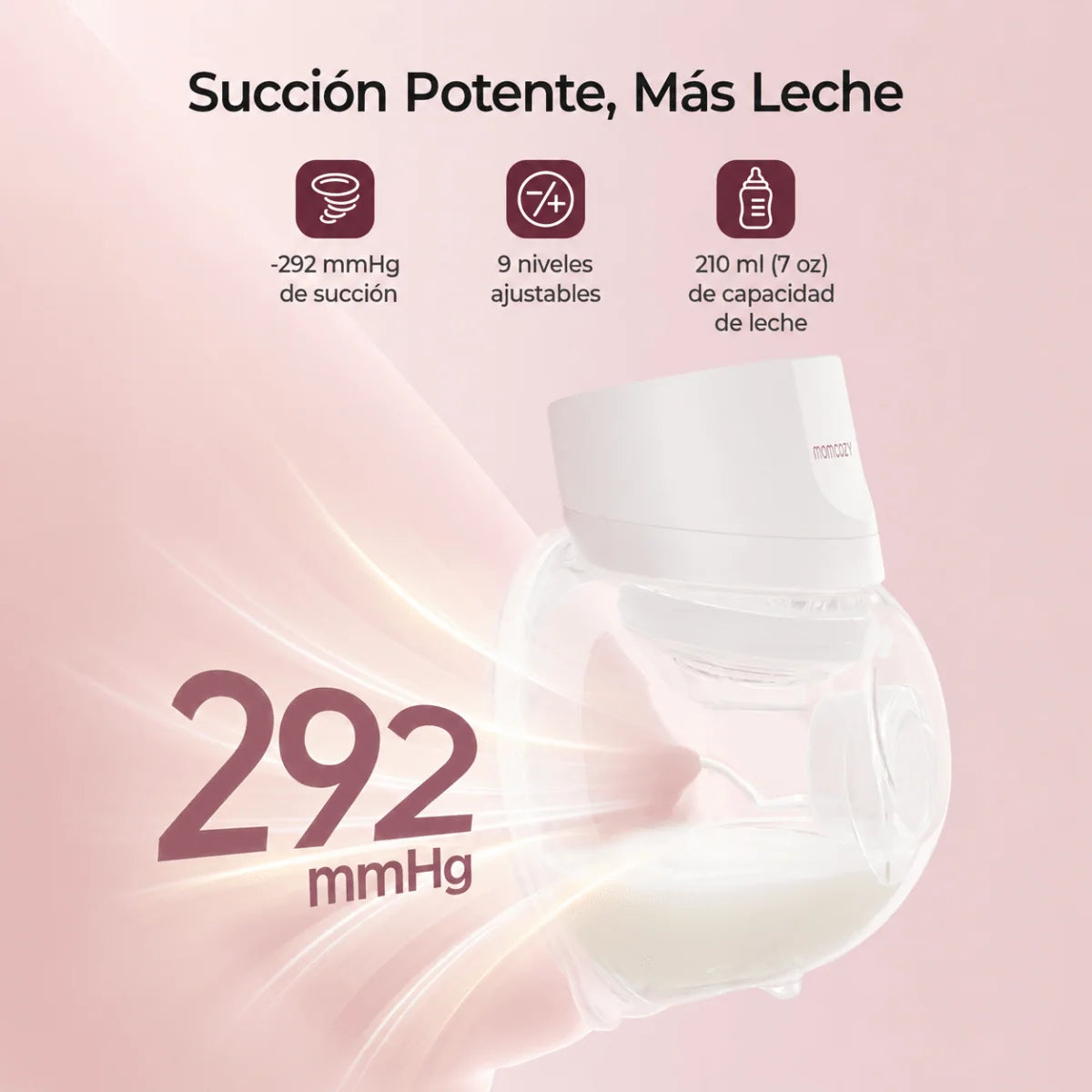 Extractor de Leche Eléctrico Doble Momcozy S12 Pro Manos Libres – Blanco