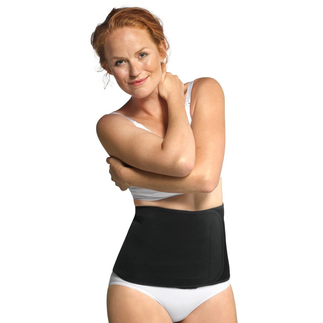 Faja Posparto Ajustable Algodón Orgánico Negro Carriwell