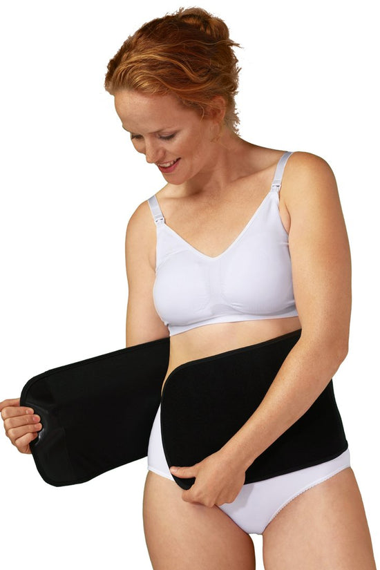 Faja Posparto Ajustable Algodón Orgánico Negro Carriwell