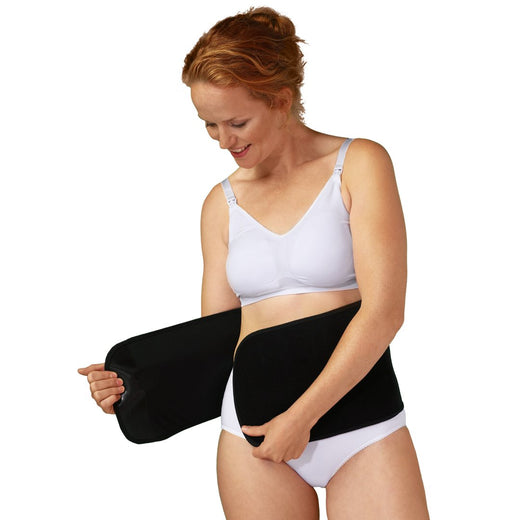 Faja Posparto Ajustable Algodón Orgánico Negro Carriwell