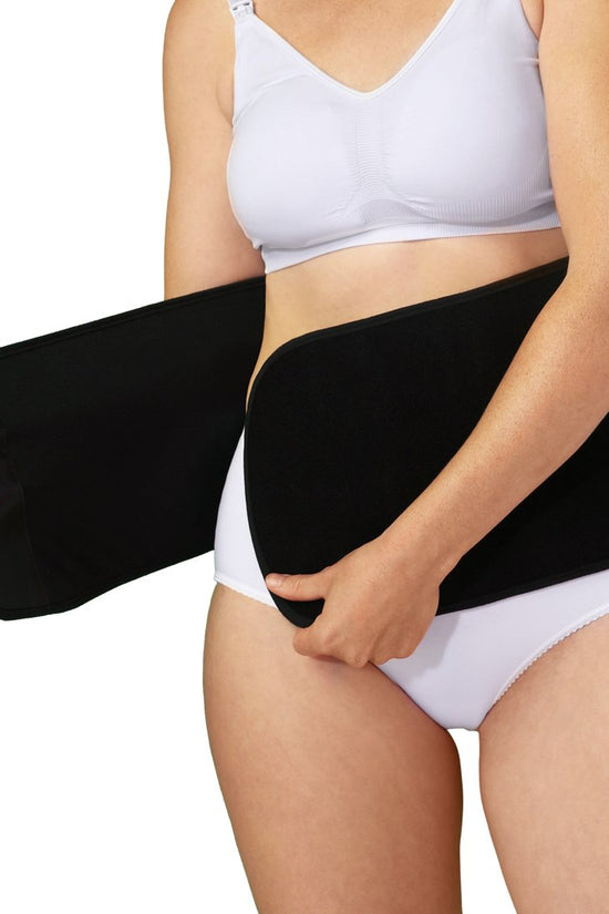 Faja Posparto Ajustable Algodón Orgánico Negro Carriwell