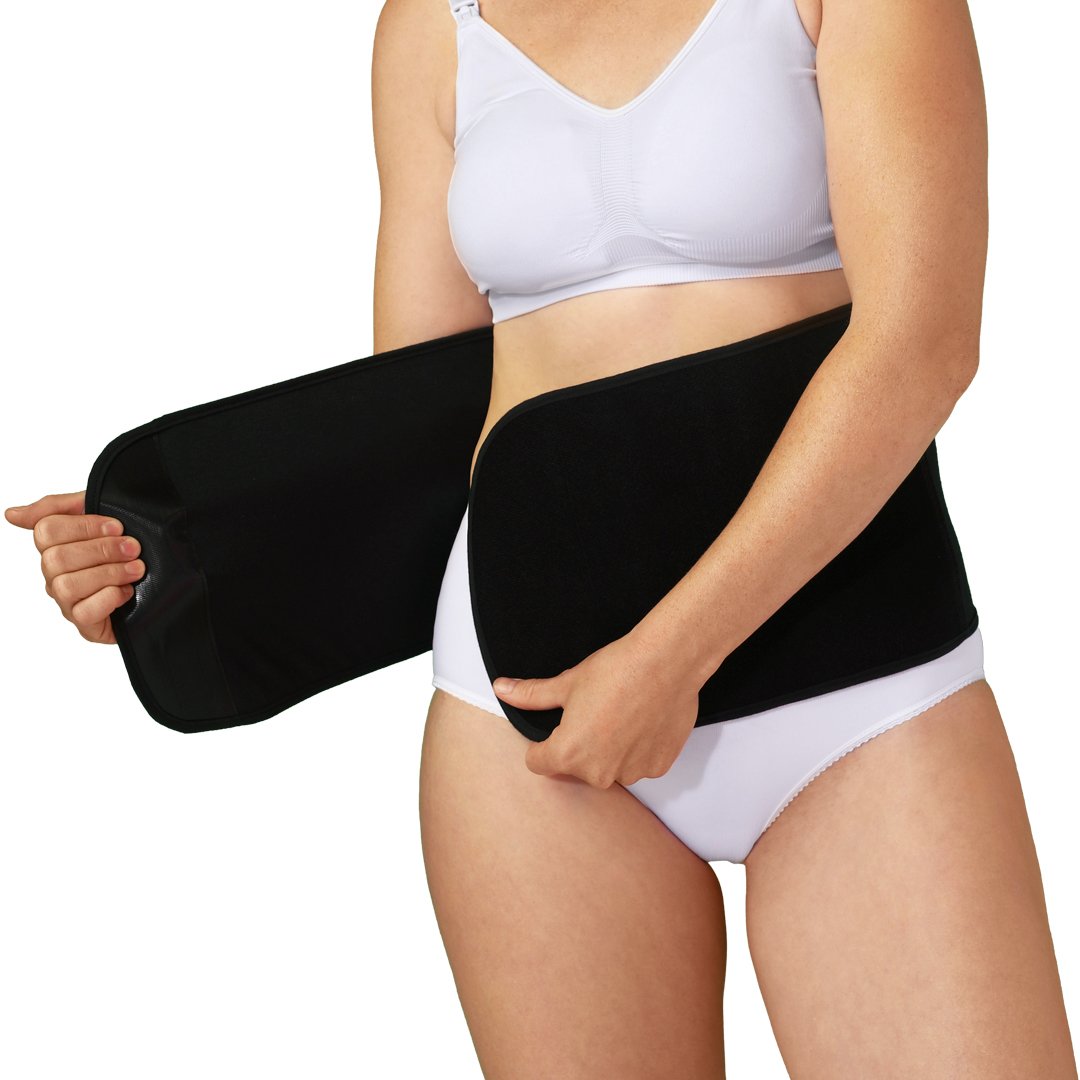 Faja Posparto Ajustable Algodón Orgánico Negro Carriwell