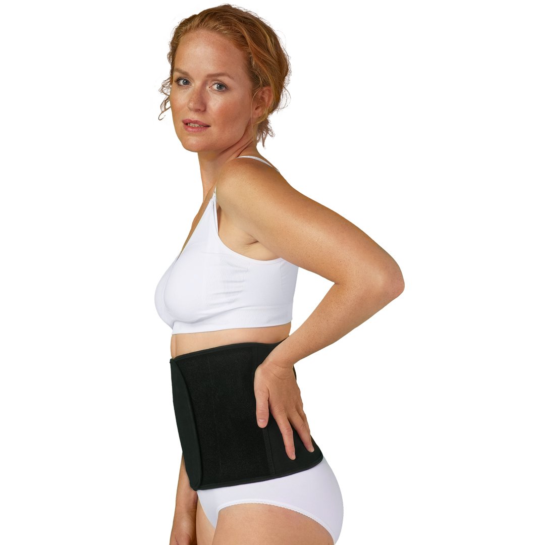 Faja Posparto Ajustable Algodón Orgánico Negro Carriwell