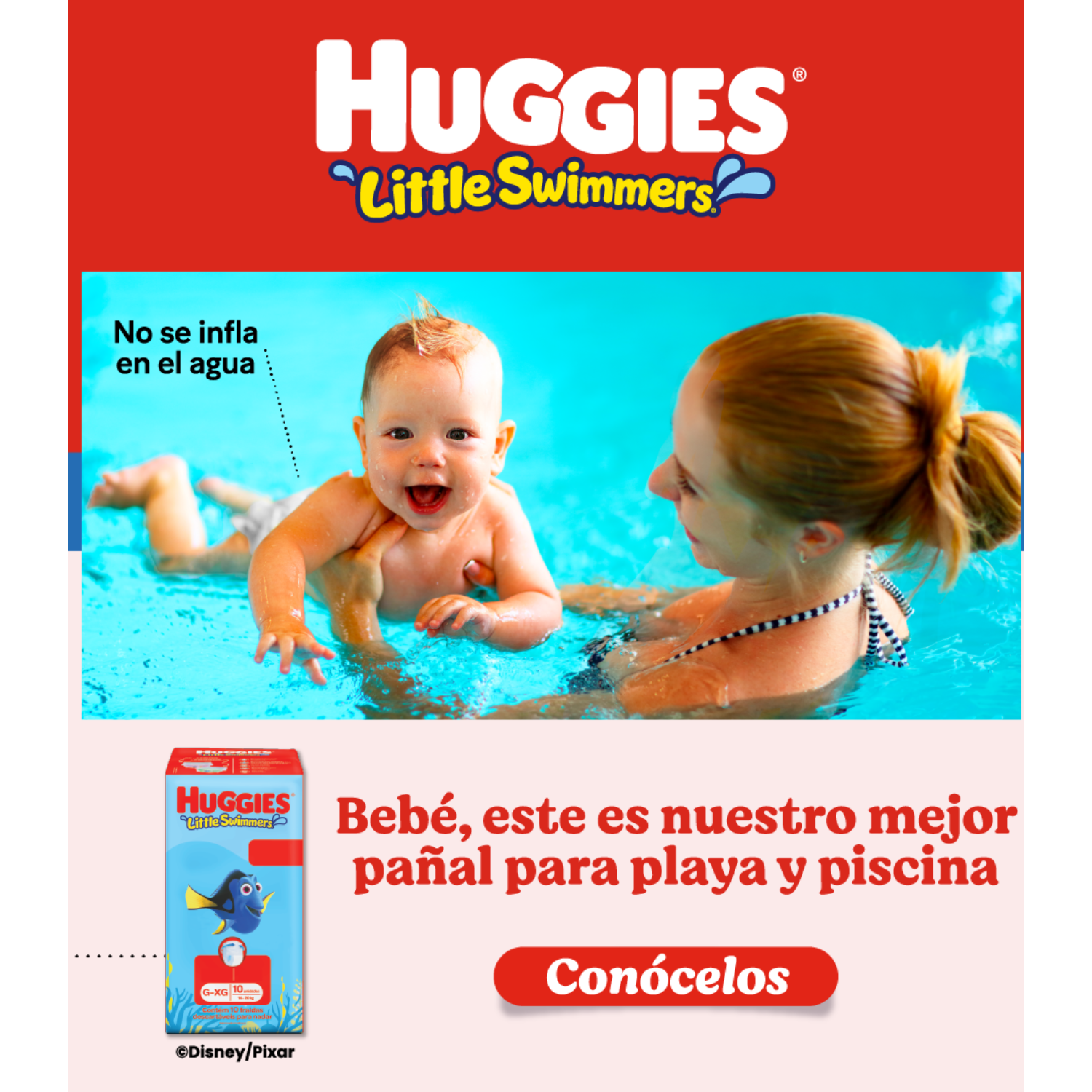 Pañal De Piscina Huggies Little Swimmers Talla L/Xg