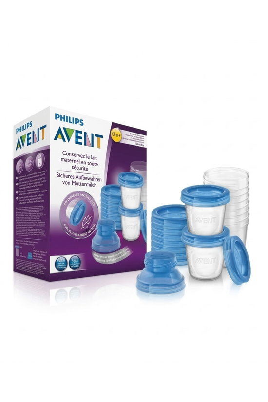 Pack Vasos Reutilizables Para Leche Philips Avent 180 Ml
