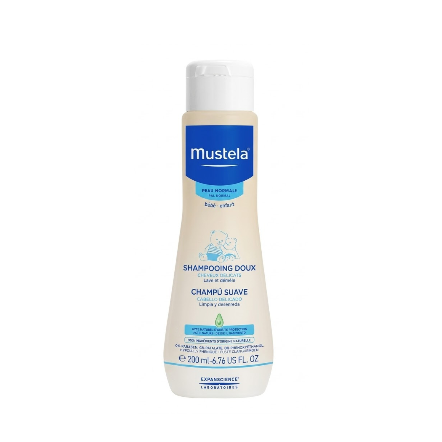 Shampoo Suave De Bebé Mustela 200 Ml