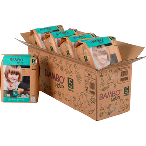 PAÑAL BAMBO NATURE POR CAJA TIPO PANTS TALA 5 XL 95 U