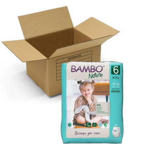 PAÑAL BAMBO NATURE POR CAJA TIPO PANTS TALA 6 XXL 90 U