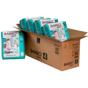 PAÑAL BAMBO NATURE POR CAJA TIPO PANTS TALA 4 L 100 U