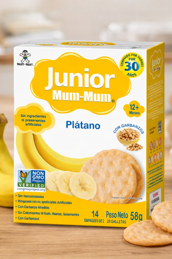 Galletas Baby Mum-Mum Gateadores Plátano 58g +12m