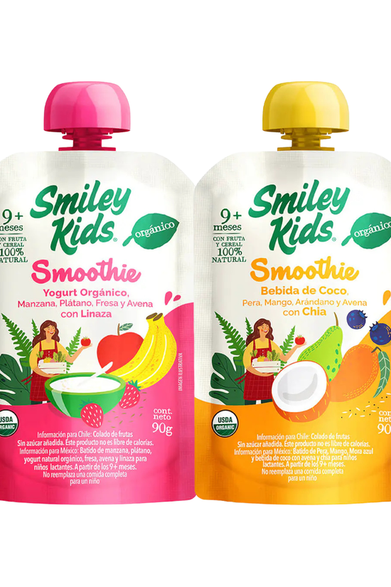 Smoothie Orgánico Smiley Kids +9 meses 90g