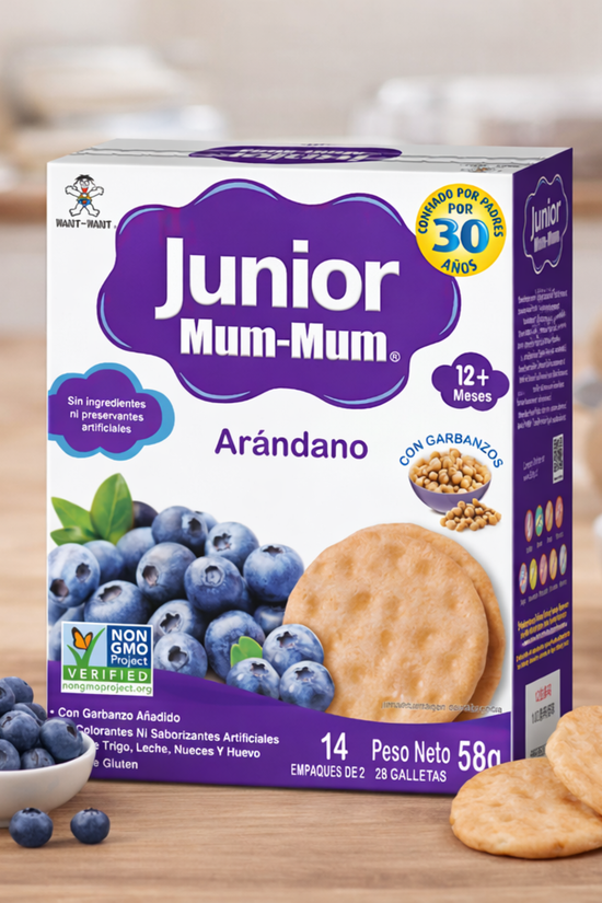 Galletas Junior Mum-Mum Gateadores Arándano 58g +12m